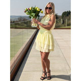 Robe courte Eponine - Jaune