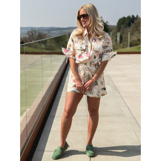 Chemise à motif Eolia - Ecru