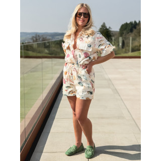 Chemise à motif Eolia - Ecru