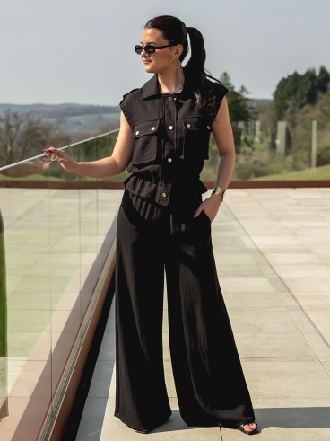 Chemise sans manches Maëllie - Noir Chemise sans manches Maëllie - Noir