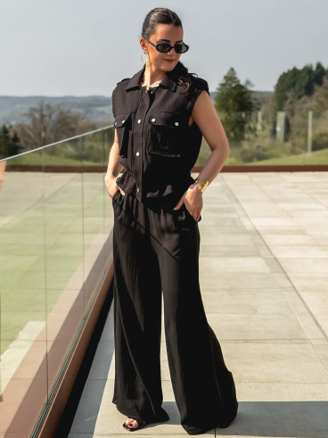 Chemise sans manches Maëllie - Noir Chemise sans manches Maëllie - Noir