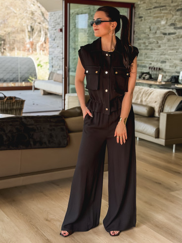 Chemise sans manches Maëllie - Noir Chemise sans manches Maëllie - Noir