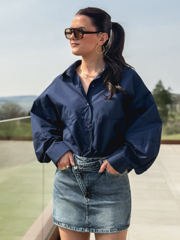 Jupe short en jeans Nelly - Bleu