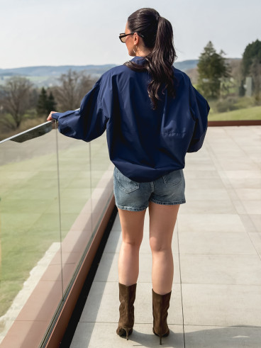 Jupe short en jeans Nelly - Bleu