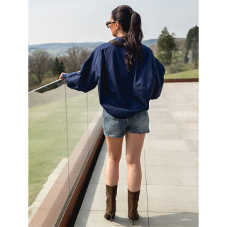 Jupe short en jeans Nelly - Bleu