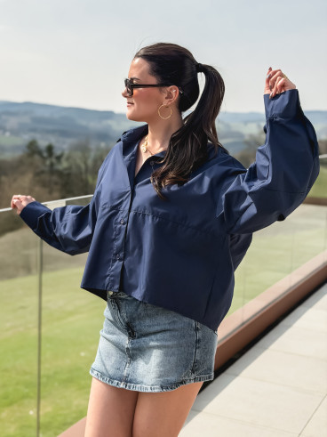 Chemise Marlène - Bleu marine