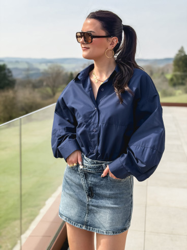 Chemise Marlène - Bleu marine