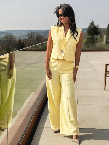 Blazer sans manches Rennie - Jaune