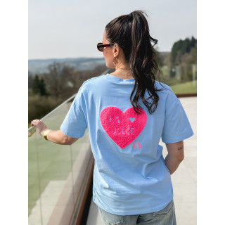 T-shirt "La dolce vita" - Bleu ciel