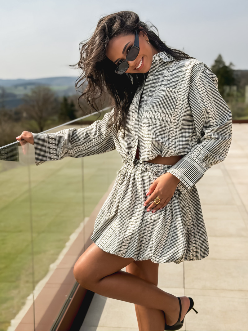 Chemise Heidi - Noir/Ecru