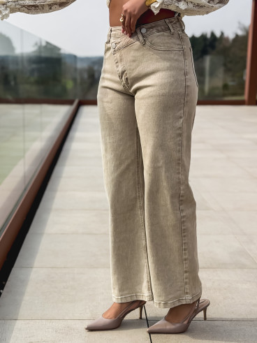 Jeans Maéva - Taupe Jeans Maéva - Taupe