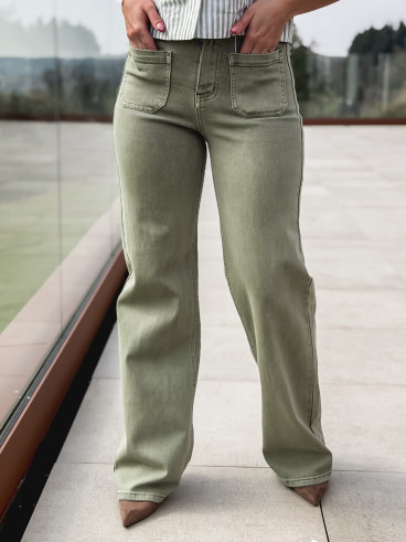 Jeans Anna - Vert sauge