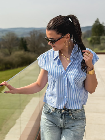 Chemise lignée Maylee - Bleu