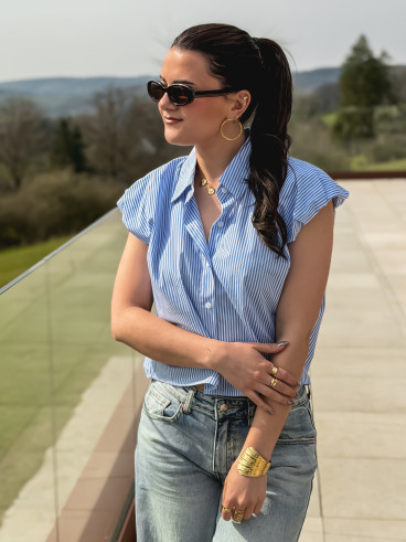 Chemise lignée Maylee - Bleu