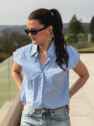 Chemise lignée Maylee - Bleu