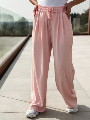 Pantalon fluide Emy - Rose clair
