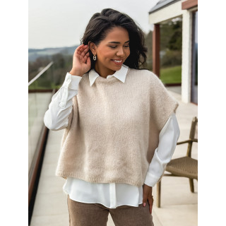 Pull sans manches Maylie - Beige