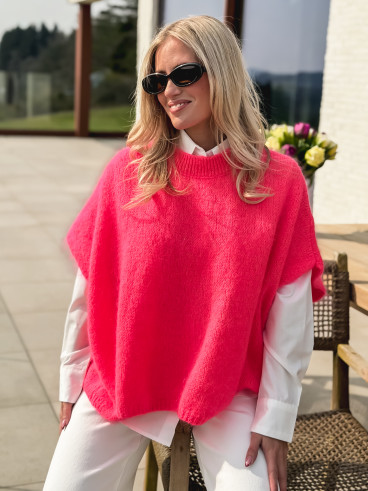 Pull sans manches Maylie - Corail fluo