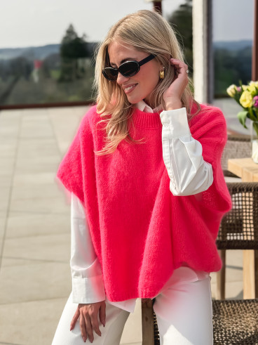 Pull sans manches Maylie - Corail fluo