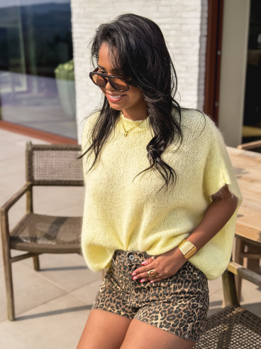 Short léopard Roxane - Beige Short léopard Roxane - Beige