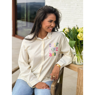 Chemise "Self love baby" - Jaune