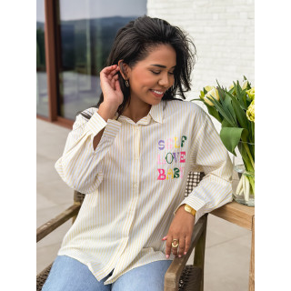 Chemise "Self love baby" - Jaune