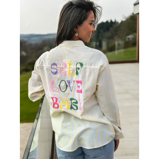 Chemise "Self love baby" - Jaune