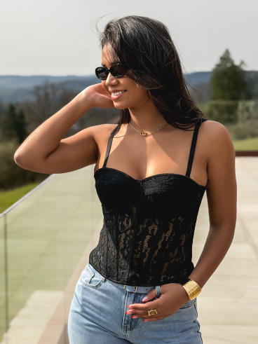 Corset Loumia - Noir Corset Loumia - Noir