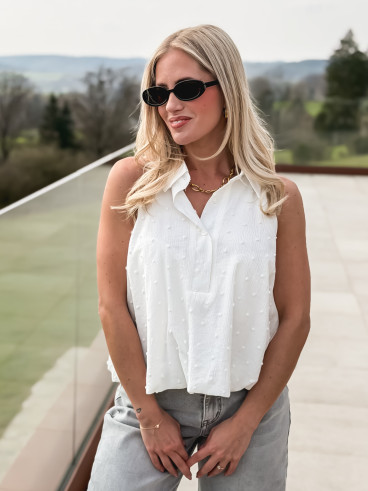 Blouse Ingrid - Blanc