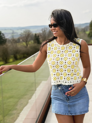 Jupe short en jeans Nelly - Bleu clair