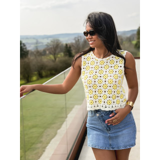 Jupe short en jeans Nelly - Bleu clair