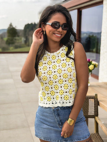 Jupe short en jeans Nelly - Bleu clair