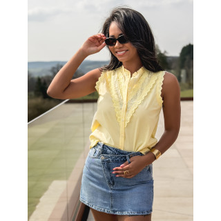 Jupe short en jeans Nelly - Bleu clair