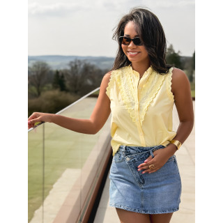 Jupe short en jeans Nelly - Bleu clair