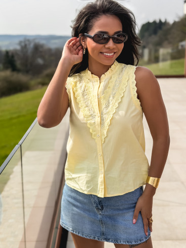 Jupe short en jeans Nelly - Bleu clair