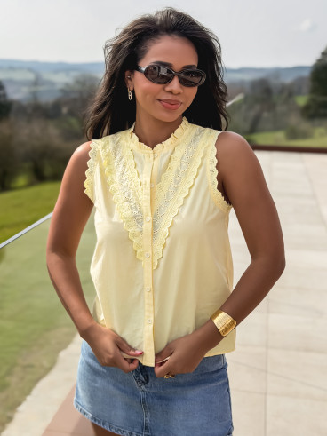 Jupe short en jeans Nelly - Bleu clair