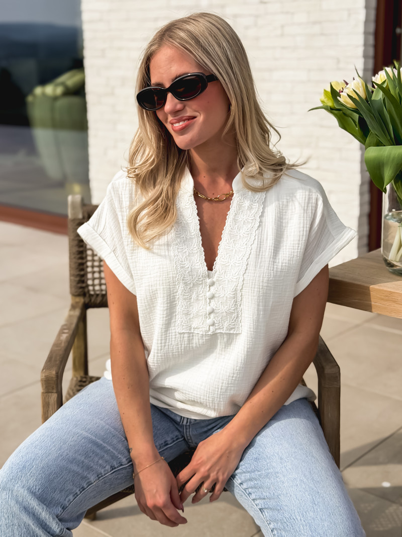 Blouse Hinda - Blanc