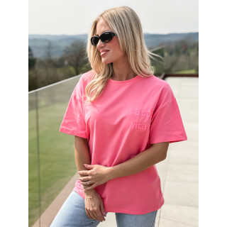 T-shirt "La dolce vita" - Fuchsia