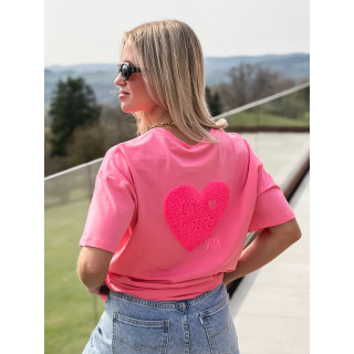 T-shirt "La dolce vita" - Fuchsia