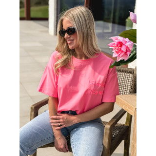 T-shirt "La dolce vita" - Fuchsia
