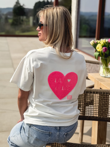 T-shirt "La dolce vita" - Blanc