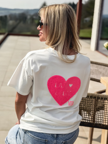 T-shirt "La dolce vita" - Blanc