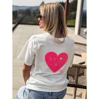 T-shirt "La dolce vita" - Blanc