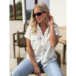 Chemise manches courtes Georginia - Blanc