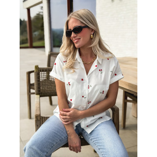 Chemise manches courtes Georginia - Blanc