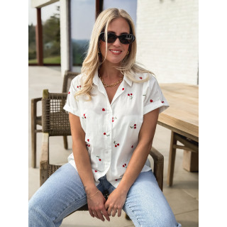 Chemise manches courtes Georginia - Blanc