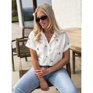 Chemise manches courtes Georginia - Blanc