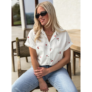 Chemise manches courtes Georginia - Blanc