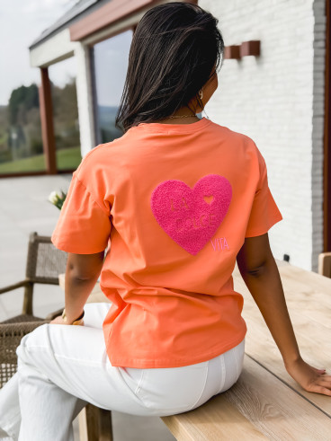T-shirt "La dolce vita" - Orange