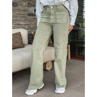 Jeans Anna - Vert sauge